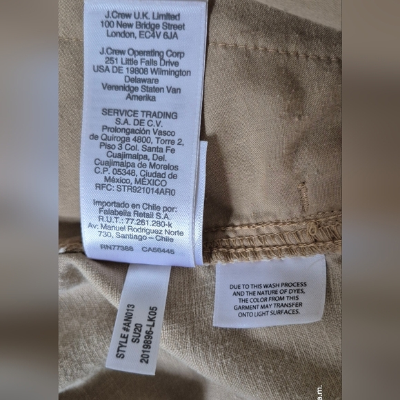 J. Crew Tan Women's Track Pants - Picture 11 of 12